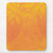 Oranje boompatroon muismat (Voorkant)