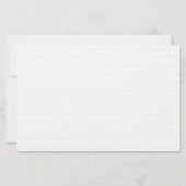 Oranje boomtak Waterverf Opmerking Kaart lijnen (Achterkant)