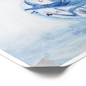 Oranje boomtopiary Blue Ginger Jar Art Print (Hoek)