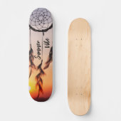 Oranje bord persoonlijk skateboard (Voorkant)