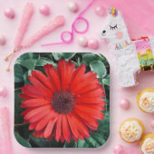 Oranje borden op dagpapier papieren bordje (Feest)