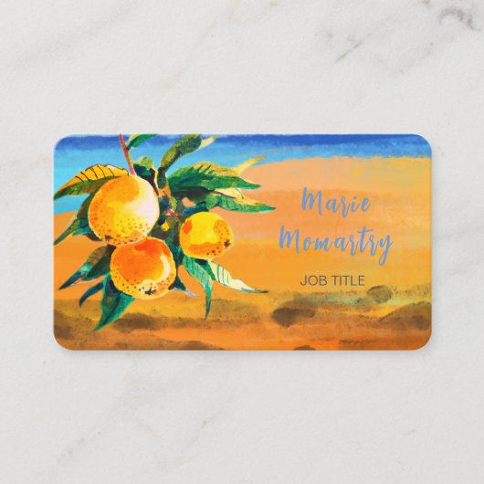 Oranje bosje visitekaartje (Voorkant)