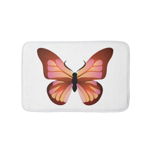 Oranje boterroze en zwart badmat (Voorkant)