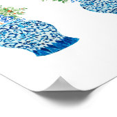 Oranje bovengrondse boom Ginger Jar Jars art print (Hoek)