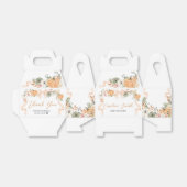 Oranje Bow Pumpkin Baby shower Bedankdoosjes (Uitgevouwen)