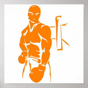 Oranje boxing poster