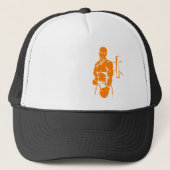 Oranje boxing trucker pet (Voorkant)