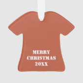 Oranje Boys Jersey op kerst Ornament (achterkant)