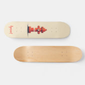 Oranje brandkraan persoonlijk skateboard (Horizontaal)