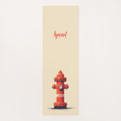 Oranje brandkraan yogamat (Achterkant)