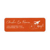 Oranje Braziliaans paspoort Etiket (Voorkant)