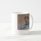 Oranje Breasted Robin, JohnTirrell.com Koffiemok (Voorkant rechts)