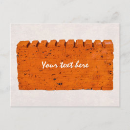 Oranje brick - Atom of Creation Briefkaart