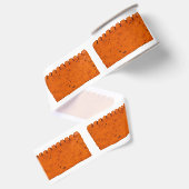 Oranje brick - Atom of Creation Grosgrain Lint (Achterkant)