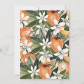 Oranje Bridal Shower Invitation, Southern Bridal   Kaart (Achterkant)