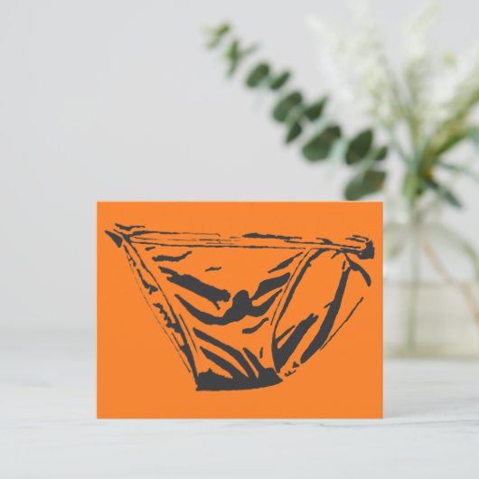 Oranje Briefkaart (Staand voorkant)