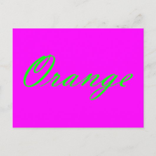 Oranje Briefkaart (Voorkant)