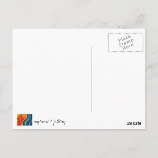 Oranje Briefkaart (Achterkant)