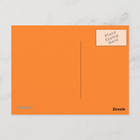 Oranje Briefkaart (Achterkant)