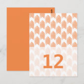 Oranje Briefkaart met stammenoverzicht (Voorkant / Achterkant)