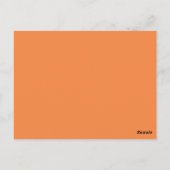 Oranje Briefkaart met stammenoverzicht (Achterkant)