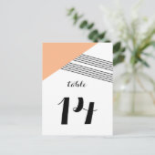 Oranje Briefkaart van de meetband (Staand voorkant)