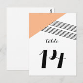Oranje Briefkaart van de meetband (Voorkant / Achterkant)