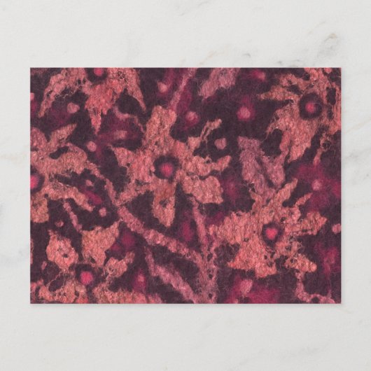 Oranje briefkaart voor het schilderen van vilt (Voorkant)