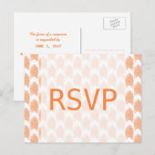 Oranje Briefkaart voor stammenrespons (Voorkant / Achterkant)