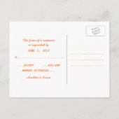 Oranje Briefkaart voor stammenrespons (Achterkant)