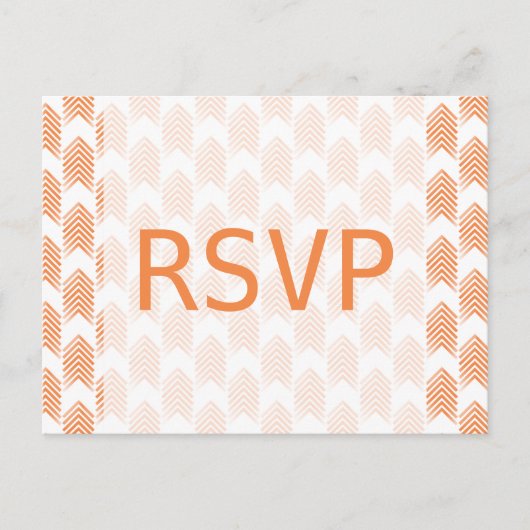Oranje Briefkaart voor stammenrespons (Voorkant)