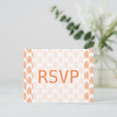 Oranje Briefkaart voor stammenrespons (Staand voorkant)