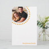 Oranje Briefpapier (Staand voorkant)