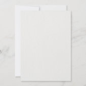 Oranje Bright Boho Herfst Bloemen Huwelijk Kaart (Achterkant)