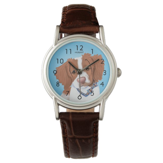 Oranje Brittany polshorloge Horloge (Voorkant)