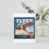 Oranje brochure Verpakking  Krat Etiket Briefkaart (Staand voorkant)