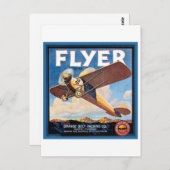 Oranje brochure Verpakking  Krat Etiket Briefkaart (Voorkant / Achterkant)