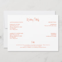 Oranje bruiloft details