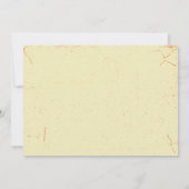 oranje bruiloft in nood kaart (Achterkant)