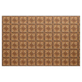 Oranje Bruin Bali Batik Style Paisley Pattern Stof (Yard (91,4 cm))