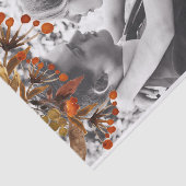 Oranje Bruin Bladerdek Overlay Voeg Uw Eigen Foto  Tissuepapier (Detail)