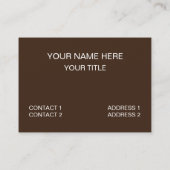 Oranje bruin diamanten geometrisch patroon visitekaartje (Achterkant)