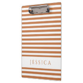 Oranje bruin en witte stripper klembord (Links)