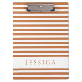Oranje bruin en witte stripper klembord