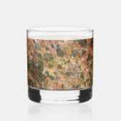 Oranje Bruin Marmer Glas (Links)