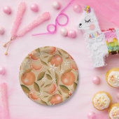 Oranje bruin papieren bordje (Feest)