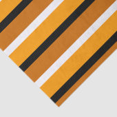 Oranje bruin streepjespatroonontwerp tissuepapier (Detail)