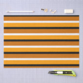 Oranje bruin streepjespatroonontwerp tissuepapier (Craft)