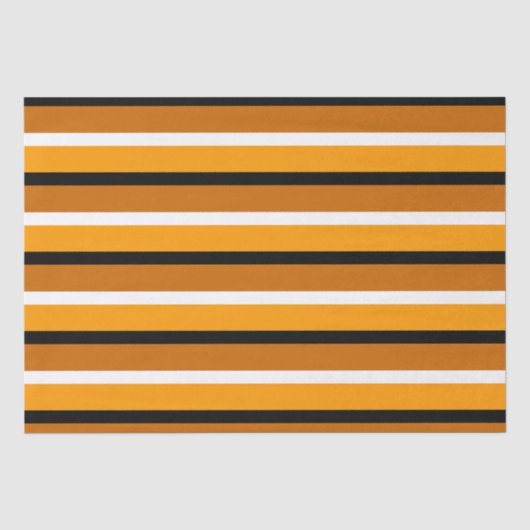 Oranje bruin streepjespatroonontwerp tissuepapier (Voorkant)