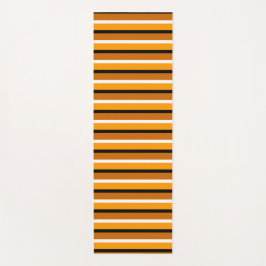 Oranje bruin streepjespatroonontwerp yogamat